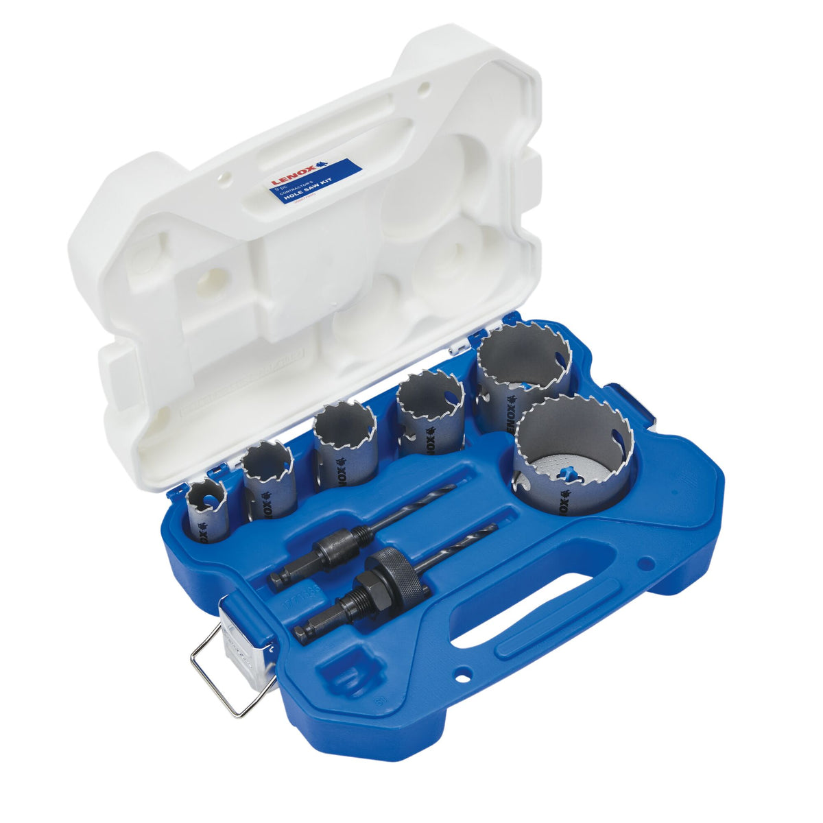 Lenox LXAH3LSET6 Electrician's Speed Slot Carbide-Tipped Hole Saw Kit, 8-Piece - image 1