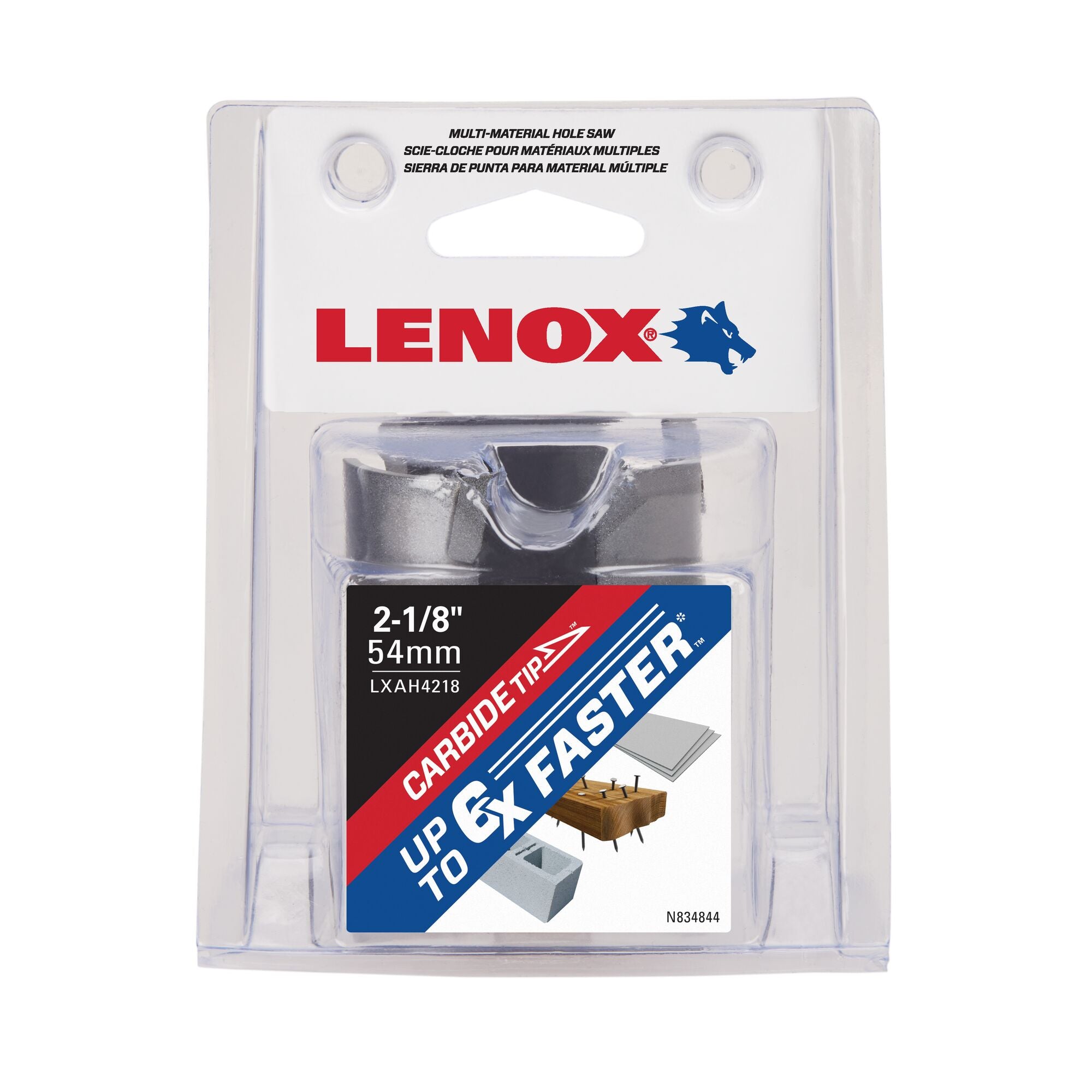 Lenox LXAH4218 2-1/8" (54mm) Multi-Material Carbide Hole Saw - image 2