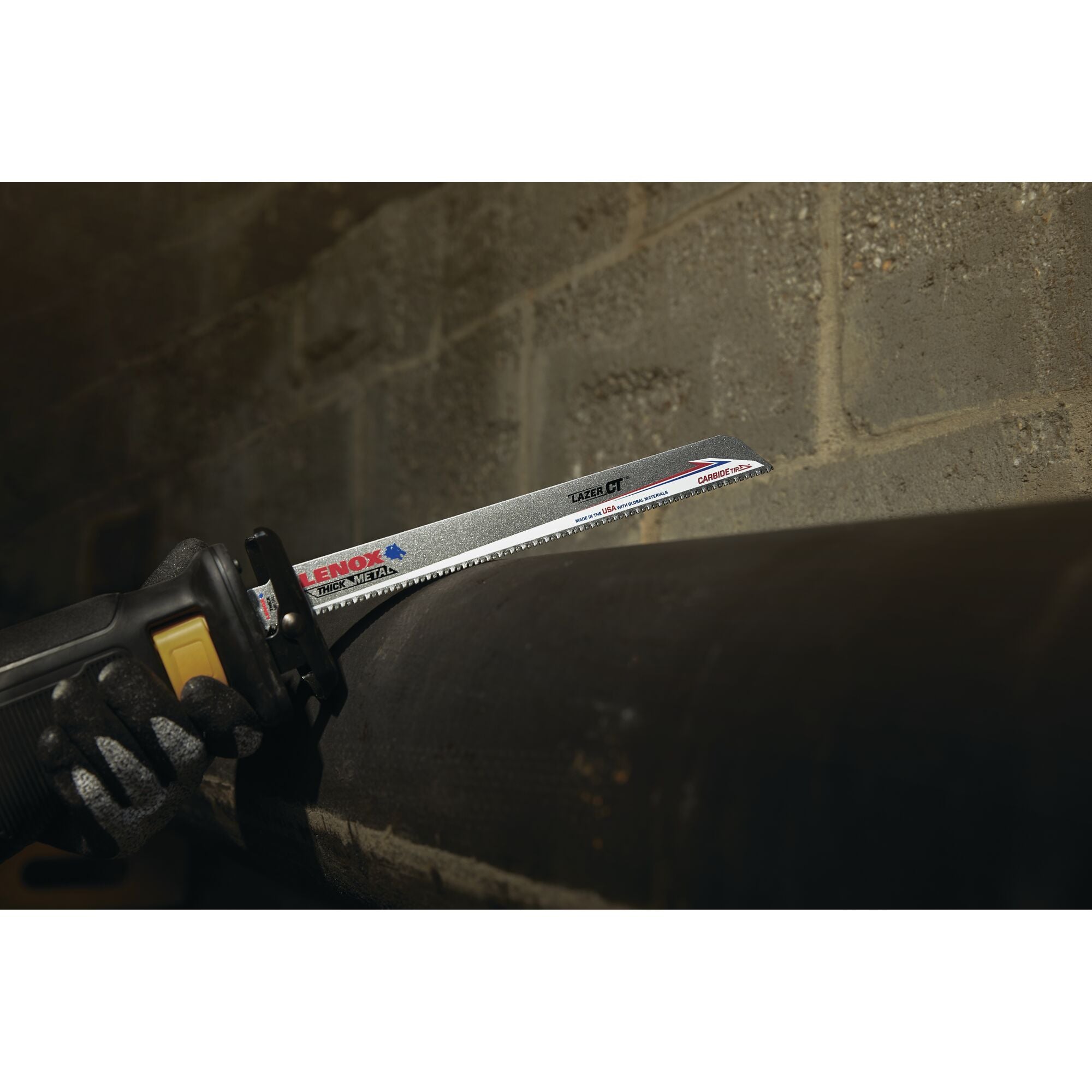 Lenox LXAR12108CT 12" x 1" x .050" 8 TPI Carbide Tipped Reciprocating Saw Blades, 5-Pack - image 3
