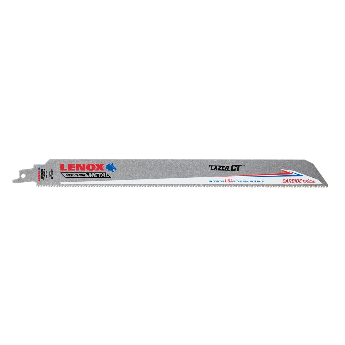 Lenox LXAR12110CT-1 12" x 1" x .050" 10 TPI Carbide Tipped Reciprocating Saw Blade - image 1