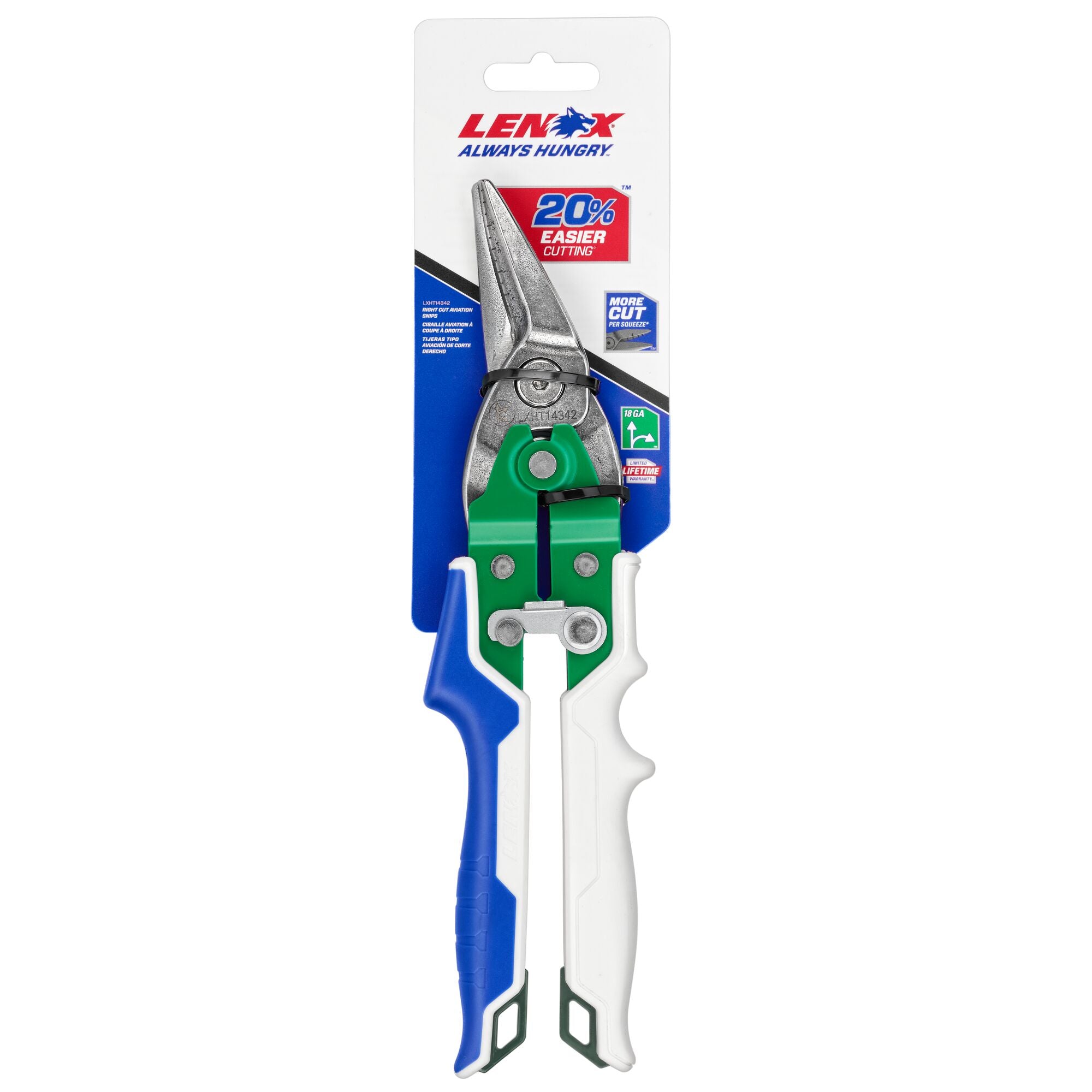 Lenox LXHT14342 Right-Cut Aviation Snips - image 3
