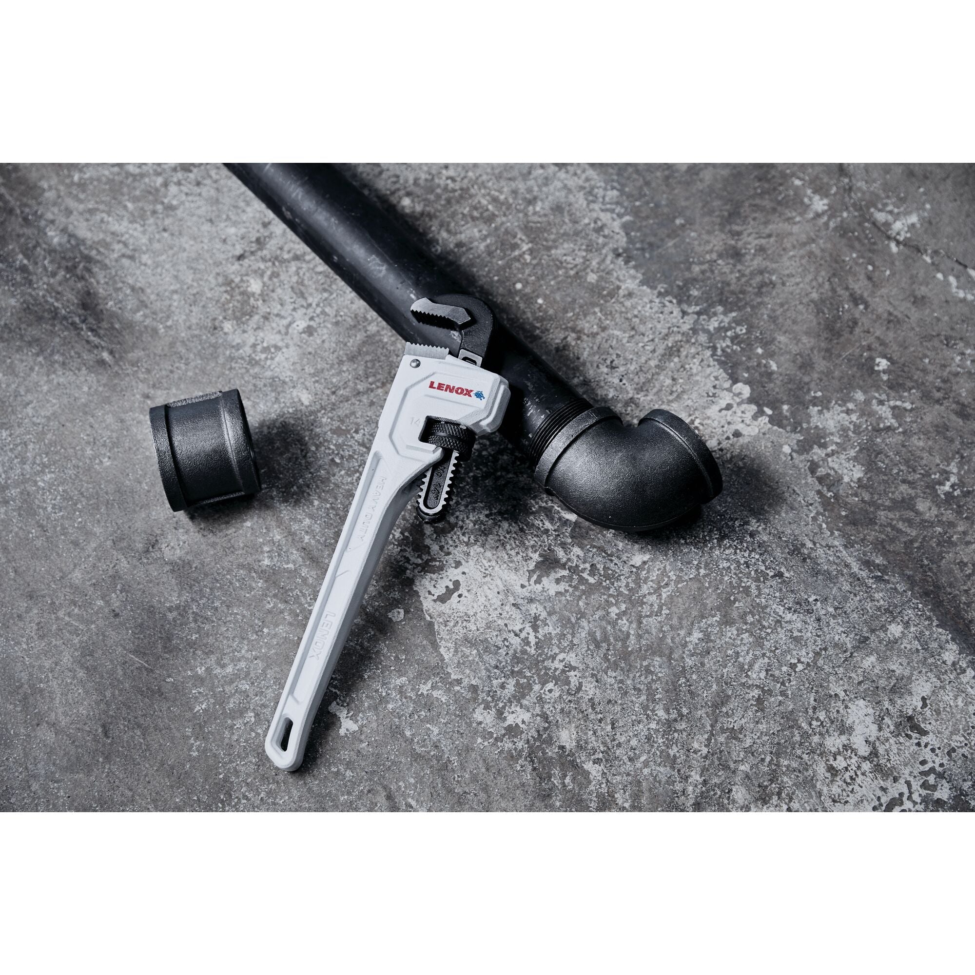 Lenox LXHT90714 14" Cast Iron Pipe Wrench - image 5