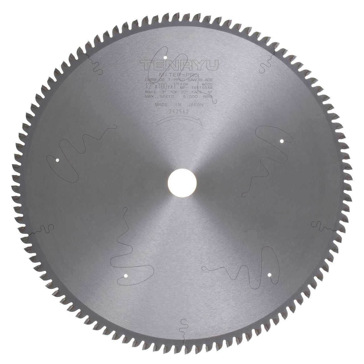 Tenryu MP-305100AB: 12" x 100 Tooth Miter-Pro Plus Miter Saw Blade