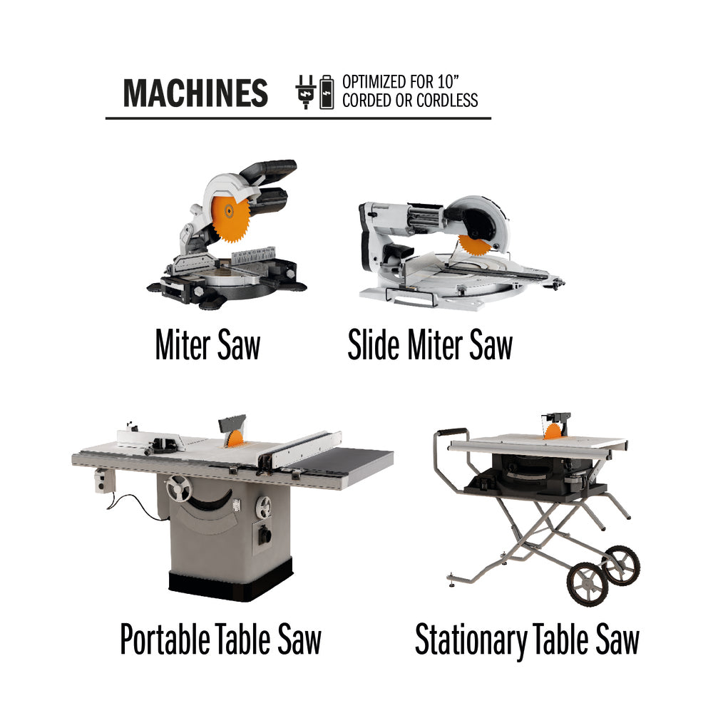 CMT P10090X ITK-XPLUS® ULTRA FINISH 10”x0.087”x0.063”x5/8”<> T=90 Hi-ATB+SHEAR