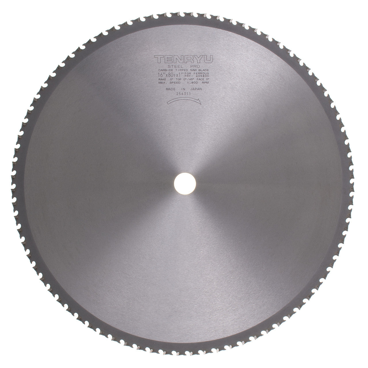 Tenryu PRF-41580D: 16-5/16" x 80 Tooth Steel-Pro Steel Cutting Blade