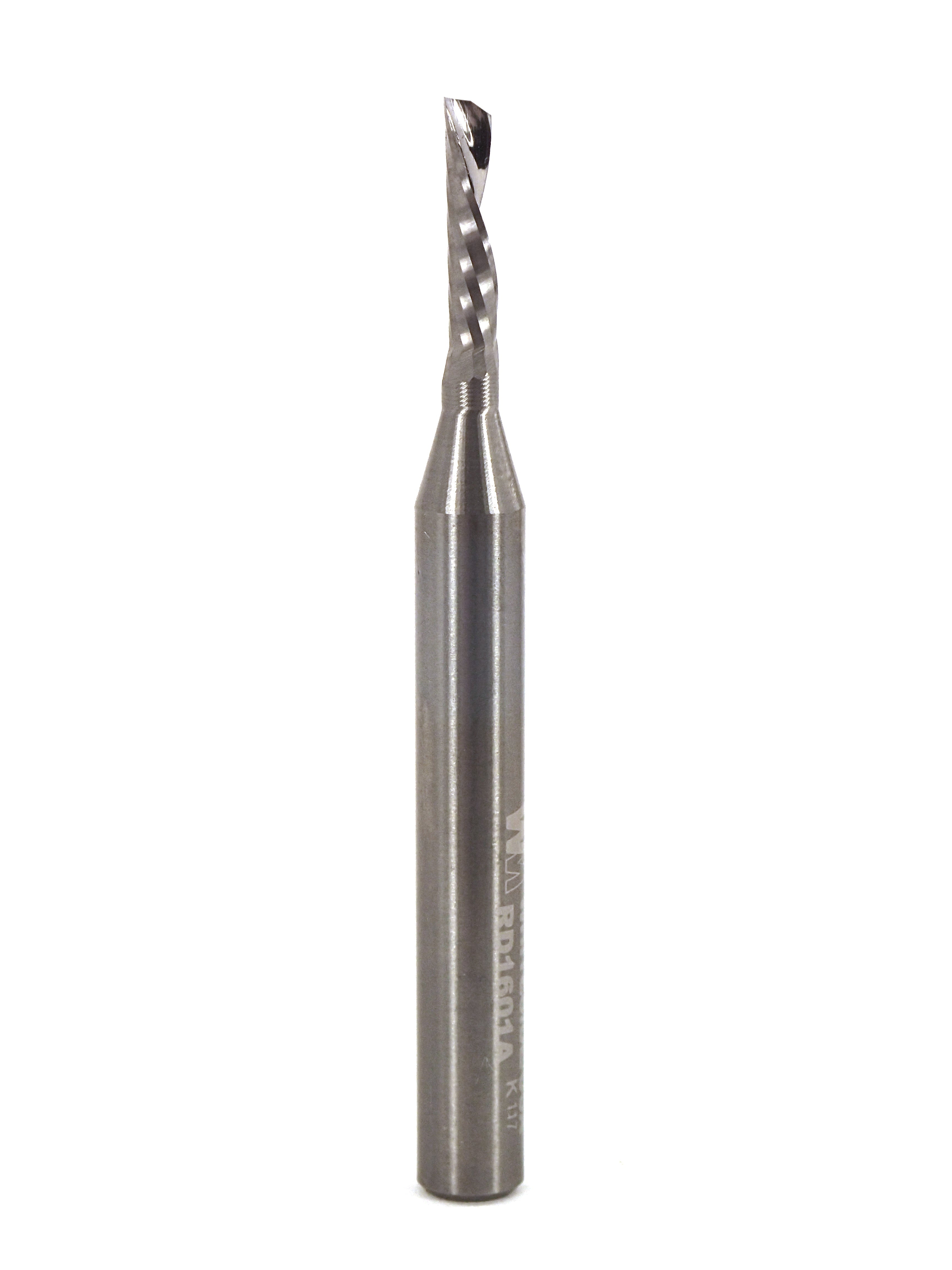 WHITESIDE RD1601A SOLID CARBIDE DOWN CUT O-FLUTE SPIRAL D=1/8" x 1/2" S=1/4"