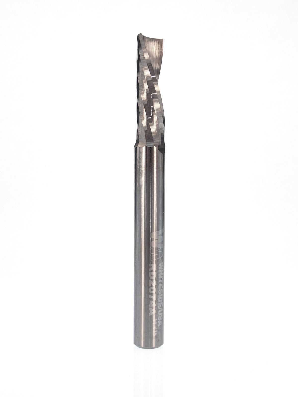 WHITESIDE RD2074A SOLID CARBIDE DOWN CUT O-FLUTE SPIRAL D=1/4" x 3/4" S=1/4"