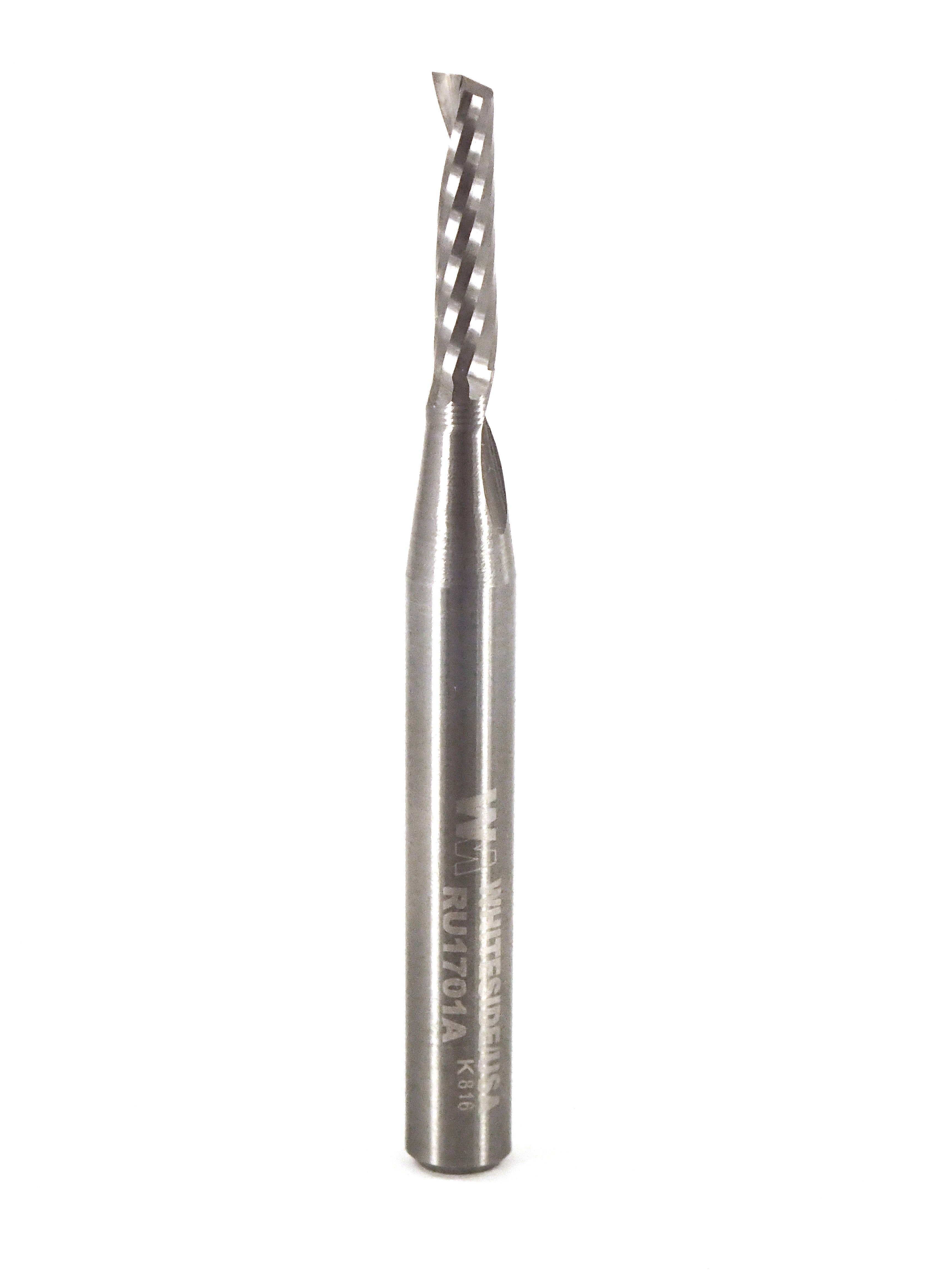 WHITESIDE RU1701A SOLID CARBIDE UP CUT O-FLUTE SPIRAL D=5/32" x 5/8" S=1/4"