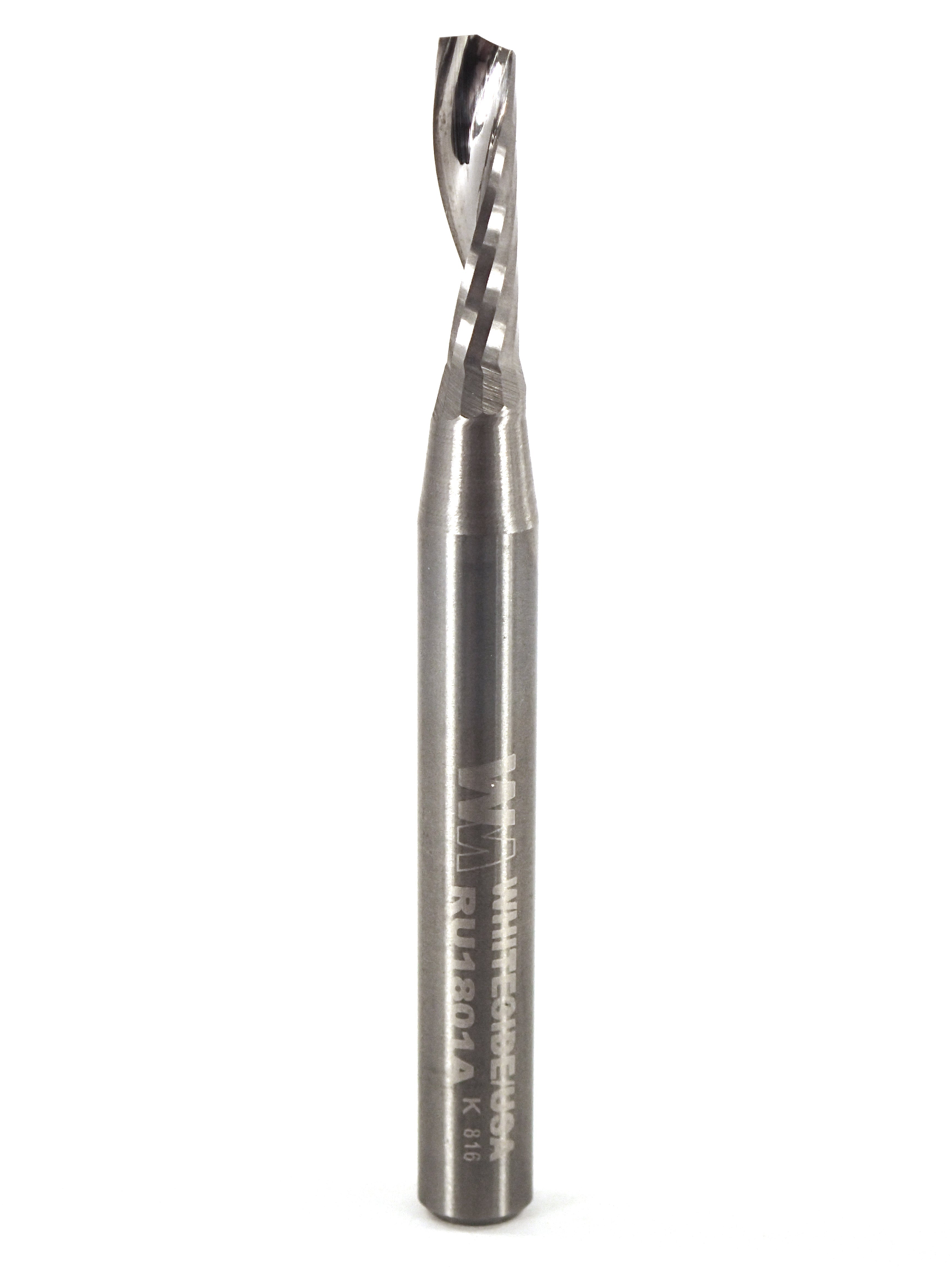 WHITESIDE RU1801A SOLID CARBIDE UP CUT O-FLUTE SPIRAL D=3/16" x 5/8" S=1/4"