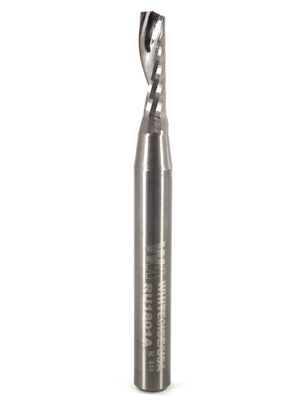WHITESIDE RU1801A SOLID CARBIDE UP CUT O-FLUTE SPIRAL D=3/16" x 5/8" S=1/4"