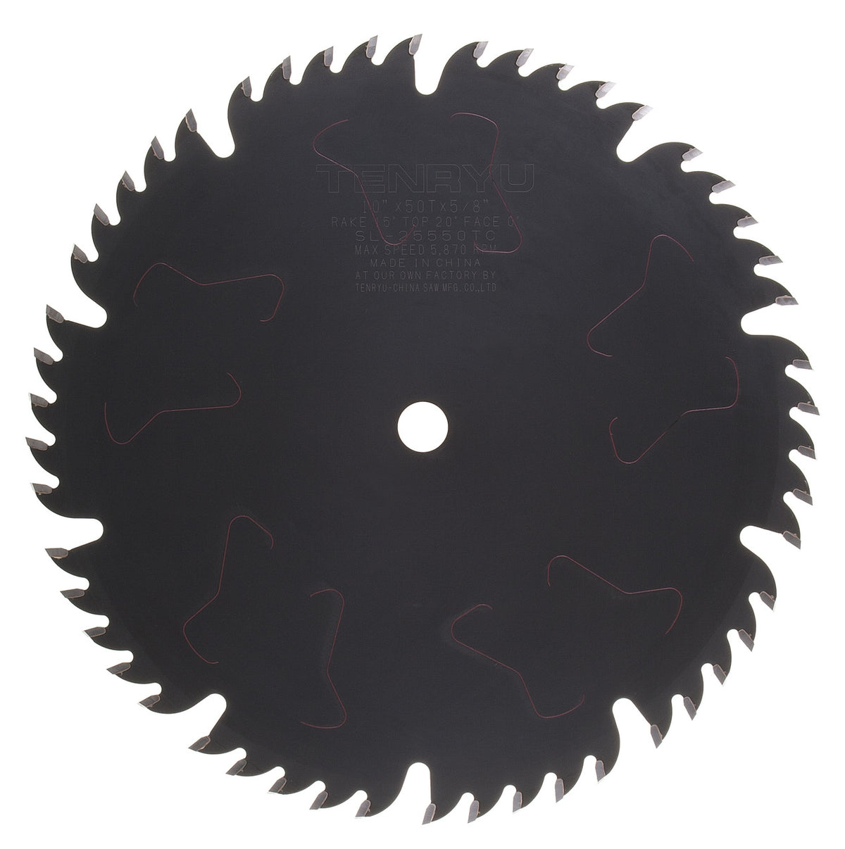 Tenryu SL-25550C: 10" x 50 Tooth Coated Silencer Table Saw Blade