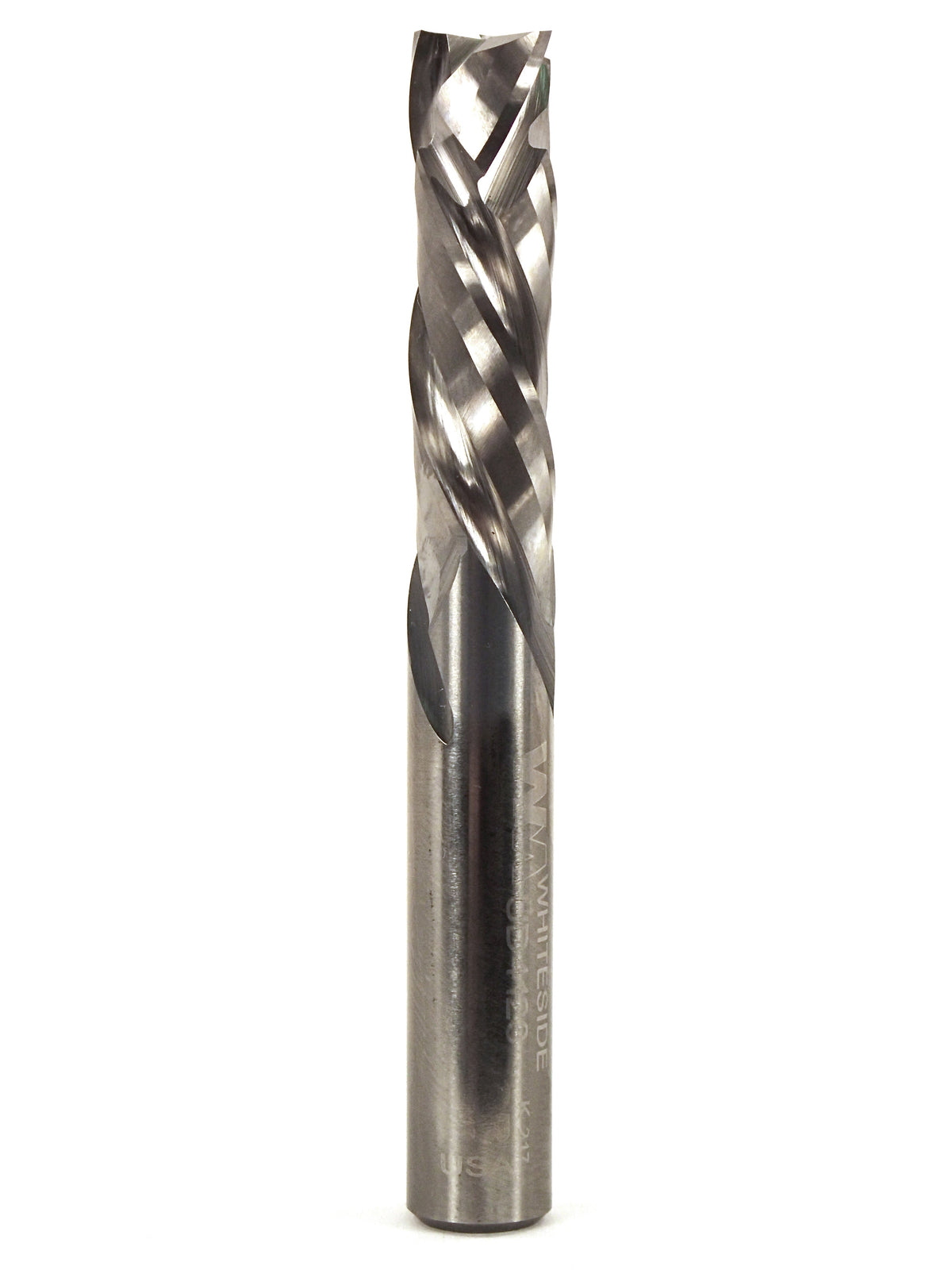 WHITESIDE UD4123 SOLID CARBIDE COMPRESSION SPIRAL D=3/8" x 1 1/4" S=3/8"