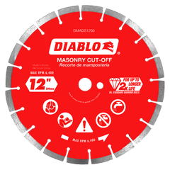 Diablo DMADS1200 12" Diamond Segmented Masonry Cut-Off Blade