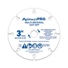 AvantiPRO PCW030CAR101F 3 in. Carbide Grit Cut-Off Wheel for Multi-Materials