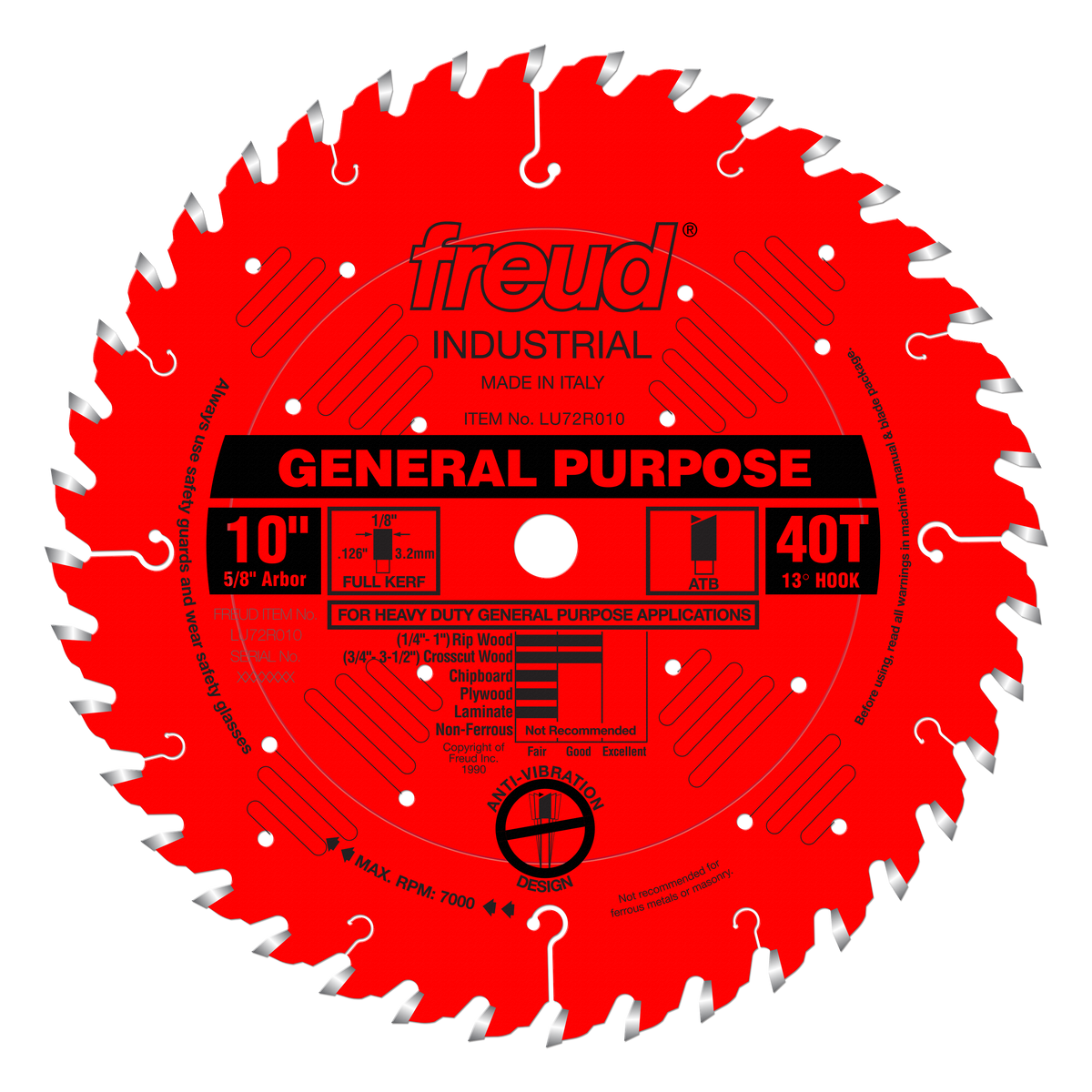 Freud LU72R010 10" General Purpose Blade