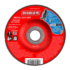 Diablo DBD045063710F 4-1/2" Type 27 Metal Cut-Off Discs (10-Pack)