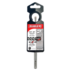 Diablo DMAPL2140 1/4" x 4" x 6" SDS-Plus 2-Cutter Carbide-Tipped Hammer Drill Bit
