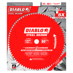 Diablo D1280CF 12" x 80-Teeth Steel Demon™ Cermet II Saw Blade for Thin Metal