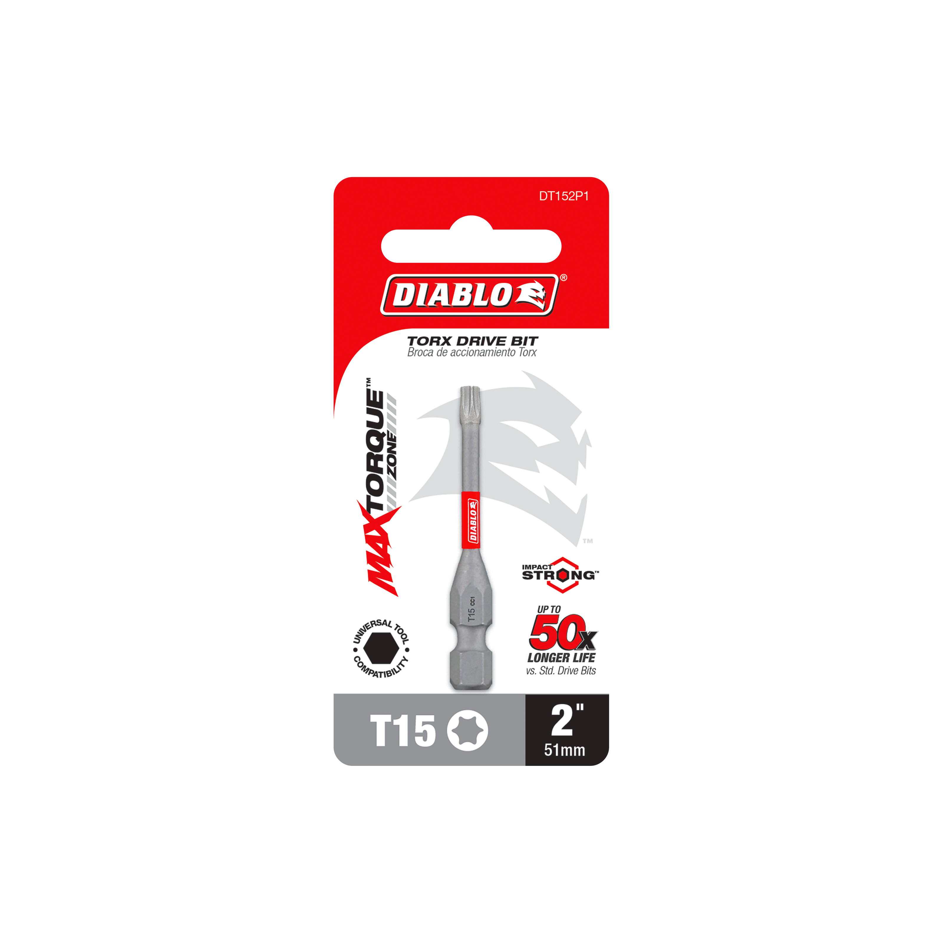 Diablo DT152P1 2" #15 Torx Drive Bit