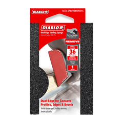 Diablo DFBCOMBCRS01G 4" x 2-1/2" x 1" 36-Grit Dual-Edge Sanding Sponge