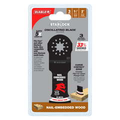 Diablo DOS125BW 1-1/4" Demo Demon™ Starlock Bi-Metal Oscillating Blade for Nail-Embedded Wood