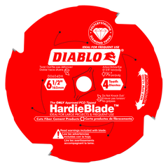 Diablo D0604DHA 6-1/2" x 4 Tooth (PCD) Fiber Cement HardieBlade