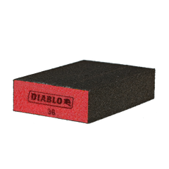 Diablo DFBLBLOCOR01G 5" x 3" x 1" 36-Grit Large Flat Edge Sanding Sponge