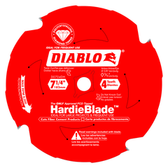 Diablo D0704DHA 7-1/4" x 4 Tooth (PCD) Fiber Cement HardieBlade