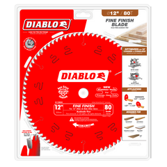 Diablo D1280X 12" x 80-Teeth Fine Finish Saw Blade for Wood