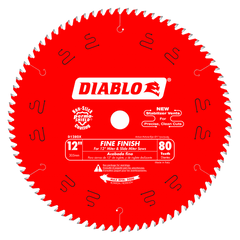 Diablo D1280X 12" x 80-Teeth Fine Finish Saw Blade for Wood