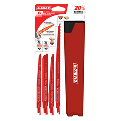 Diablo DS006S 6 pc Bi-Metal Reciprocating Saw Blade Set for Wood and Metal Demolition (6-Piece)