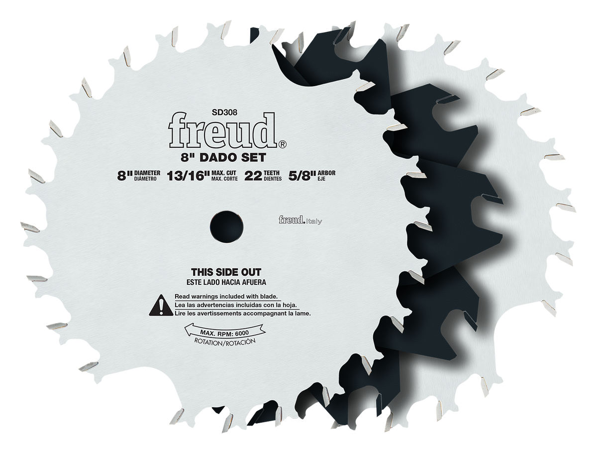 Freud SD308 8" Safety Dado Sets