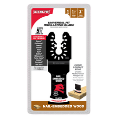 Diablo DOU125BW 1-1/4" Demo Demon™ Universal Fit Bi-Metal Oscillating Blade for Nail-Embedded Wood