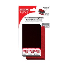 Diablo DFB234DUOH01G 2-3/4" x 5" Reusable Hand Sanding Block