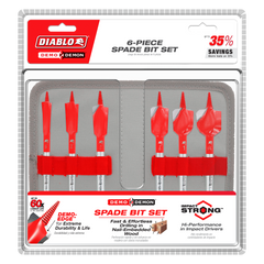 Diablo DSPD4920-S6 6 pc Demo Demon™ Spade Bit Set for Nail-Embedded Wood (6-Pieces)