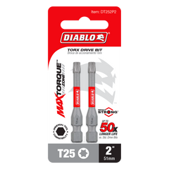 Diablo DT252P2 2" #25 Torx Drive Bit