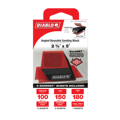 Diablo DFB234ANGH01G 2-3/4" x 5" Reusable Angled Hand Sanding Block