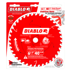 Diablo D0641X 6-1/2" x 40 Tooth Finish Trim Saw Blade