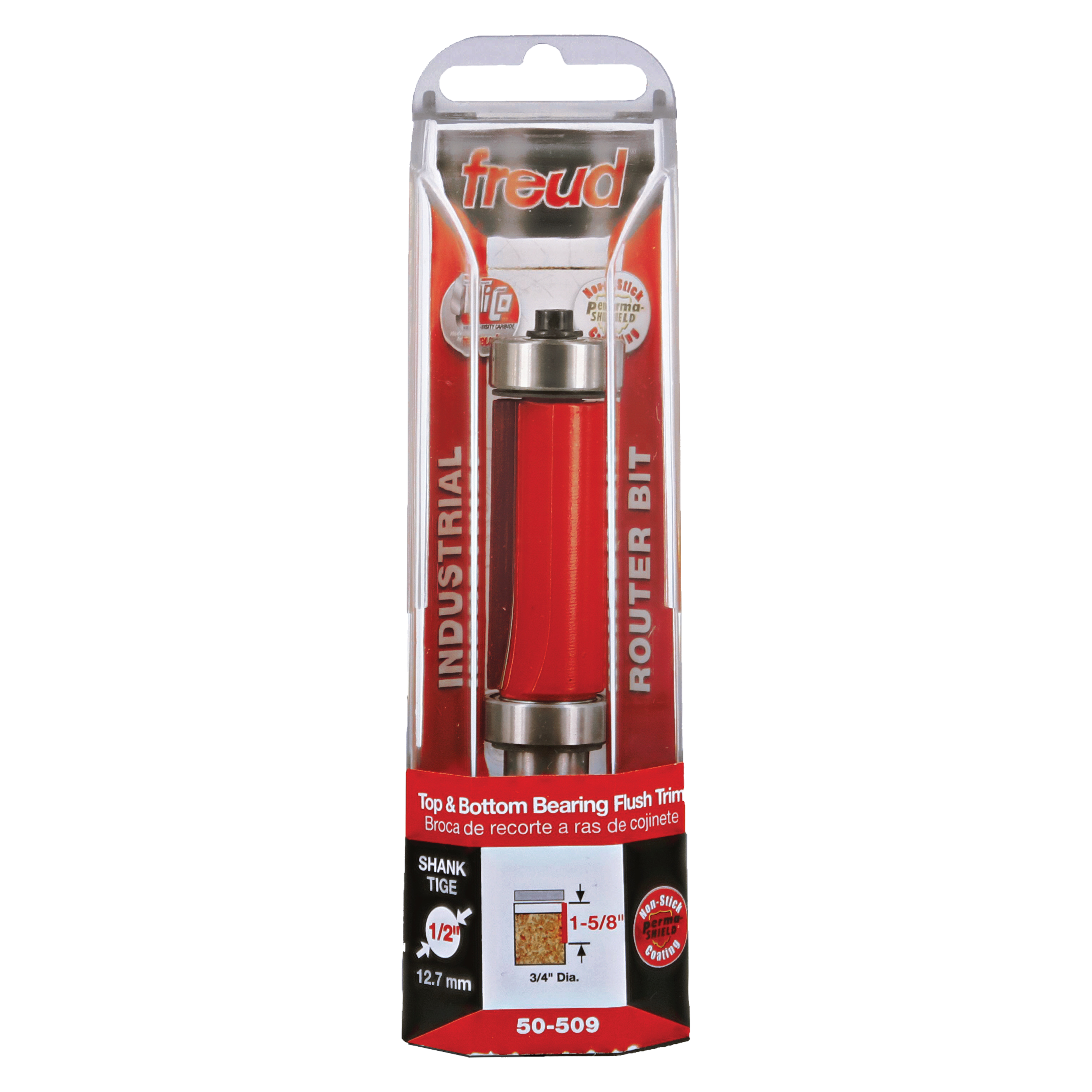 Freud 50-509 3/4" (Dia.) Top & Bottom Bearing Flush Trim Bit