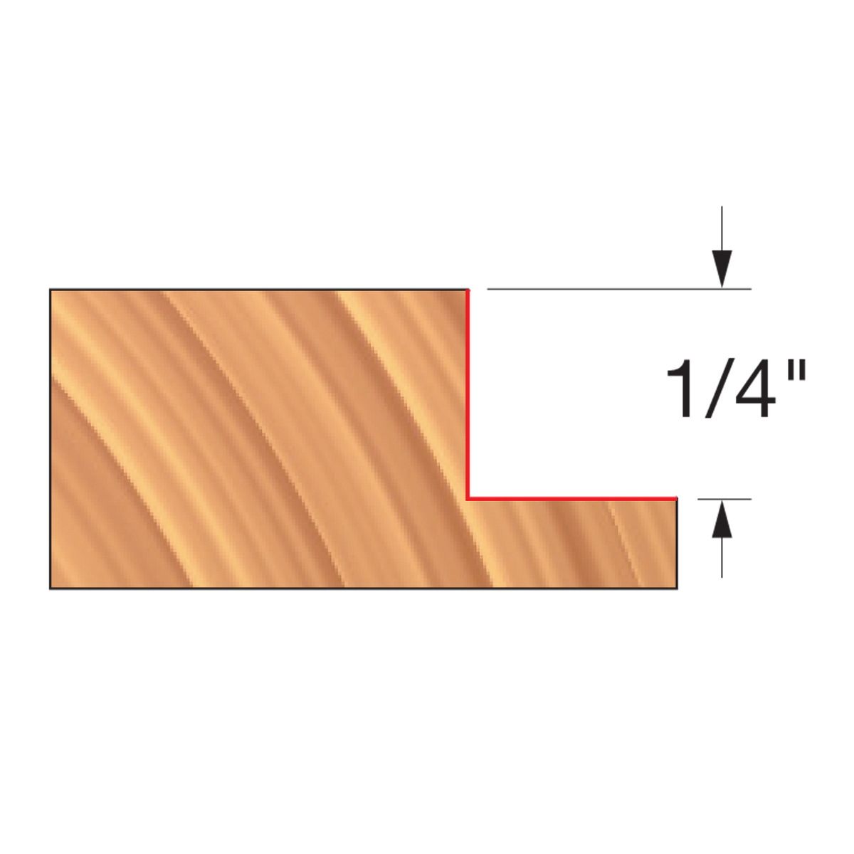 Freud UP140-IC 3-9/16" x 1/4" x 1-1/4" Straight Edge Cutter