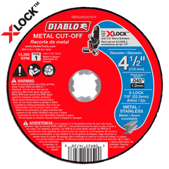 Diablo DBX045045101F 4-1/2" X-LOCK Metal Cut-Off Disc