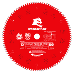 Diablo D12100X 12" x 100-Teeth Ultimate Polished Finish Saw Blade for Wood