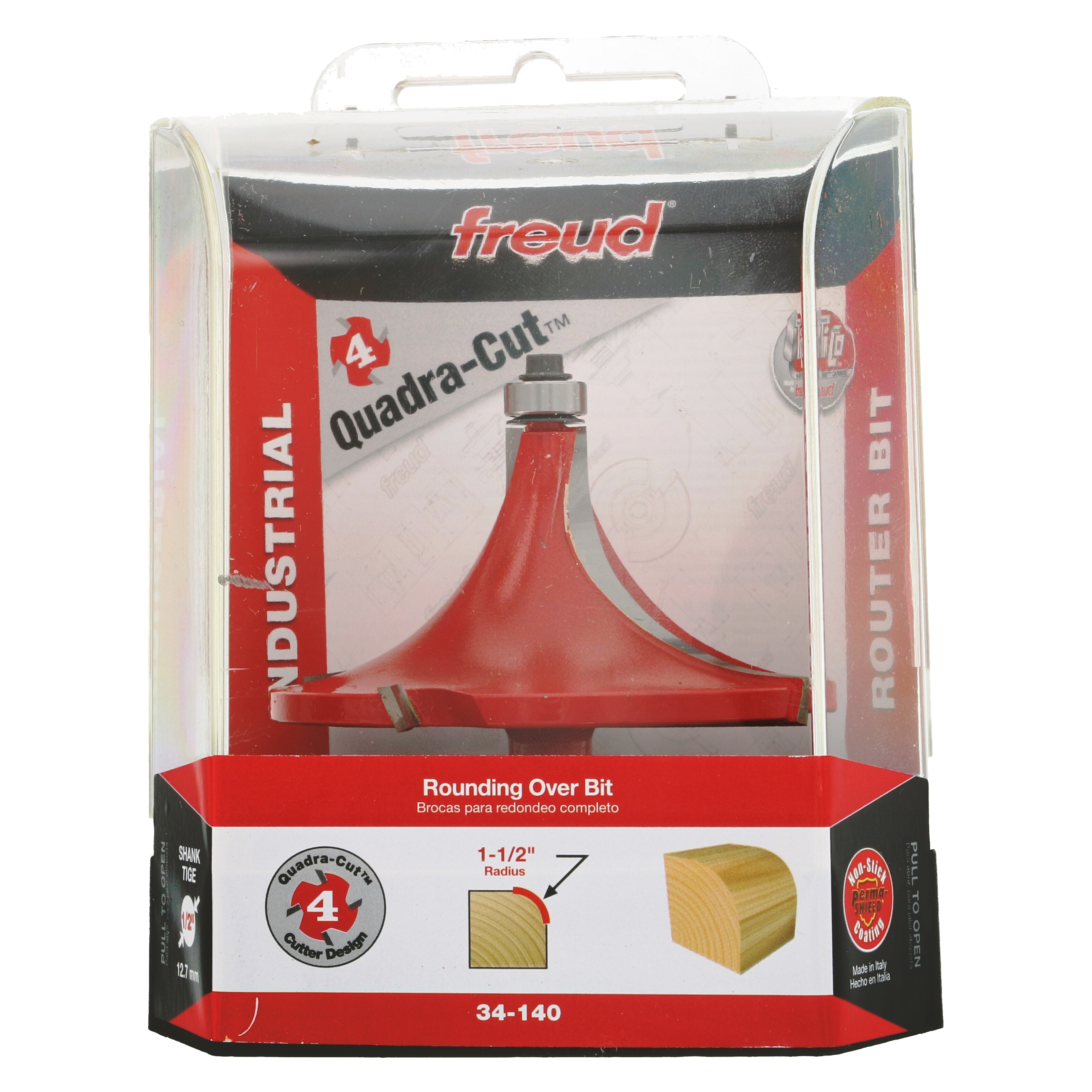 Freud 34-140 1-1/2" Radius Rounding Over Bit (Quadra-Cut)