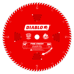 Diablo D1484X 14" x 84-Teeth Fine Finish Saw Blade for Wood