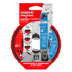 Diablo DCX045CRSX01F Diablo Steel Demon™ 4-1/2" Coarse Stripping and Finishing Flap Disc for X-LOCK™ and 7/8" Arbor Angle Grinders