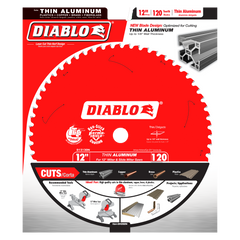 Diablo D12120N 12" 120-Tooth Thin Aluminum Cutting Circular Saw Blade