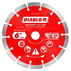 Diablo DMADS0600 6" Diamond Segmented Masonry Cut-Off Disc