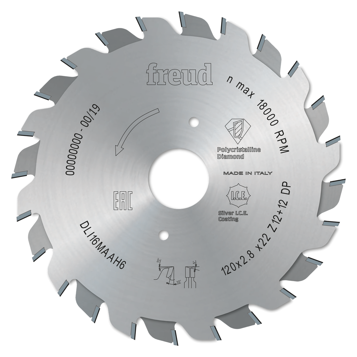 Freud DLI16MAAH6 120mm Panel Sizing PCD Scoring Blade