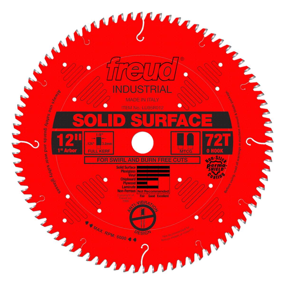 Freud LU95R012 12" Solid Surface Blade