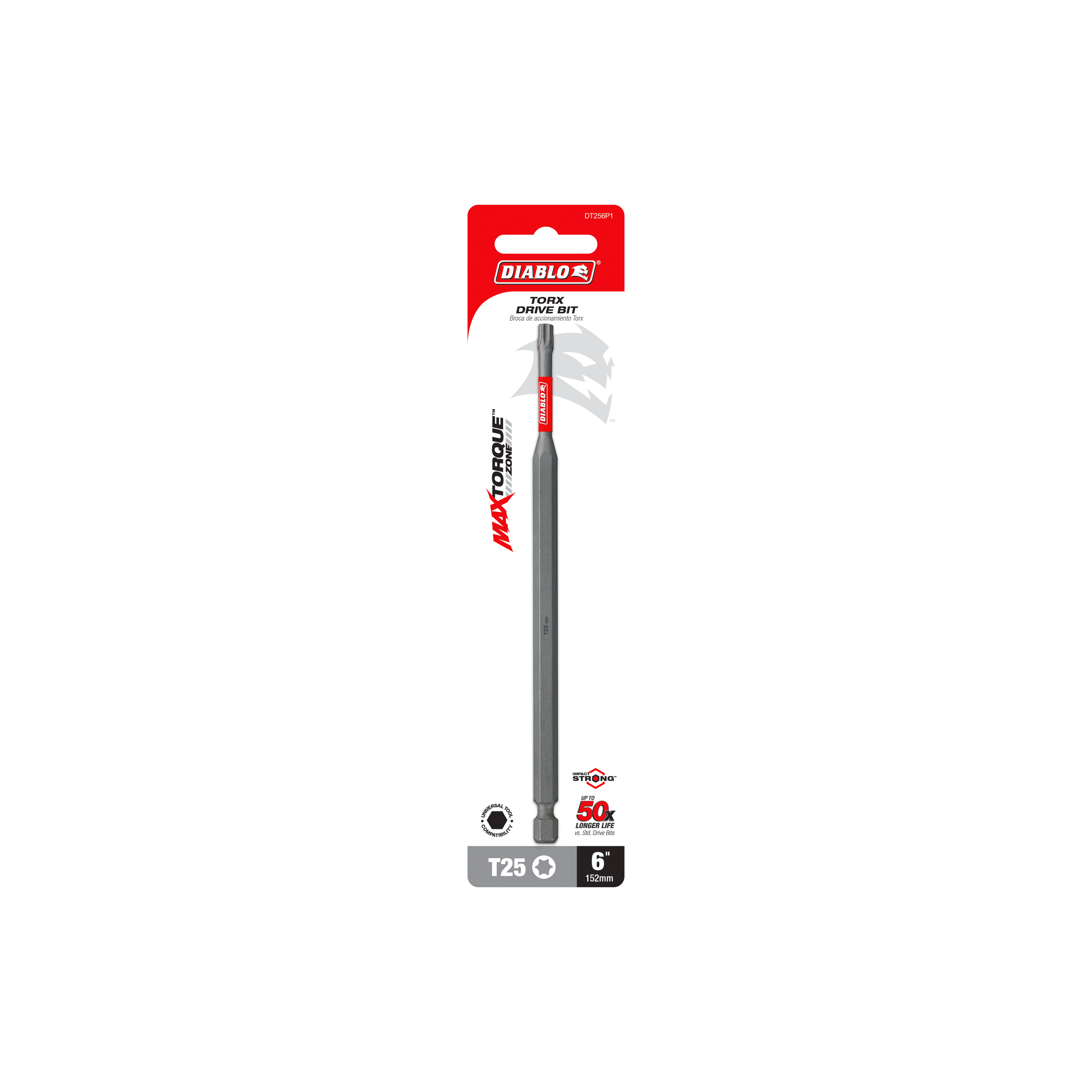 Diablo DT256P1 6" #25 Torx Drive Bit
